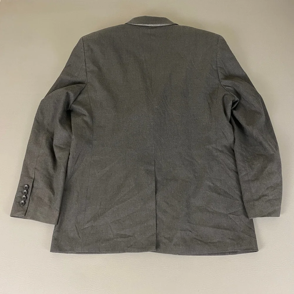 Haggar Suit Two Piece Mens 40x36W‎ Classic Fit Gray Jacket Pants Set Business